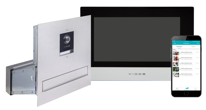 Zestaw wideodomofonu IP skrzynka na listy Vidos M2010-S2201-SKM